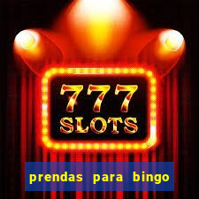 prendas para bingo de natal